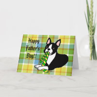 Boston Terrier Daddy 1 Kariert
