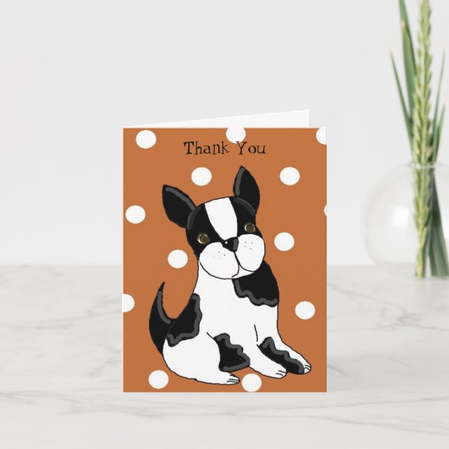 Boston Terrier Danke (Vorderseite)