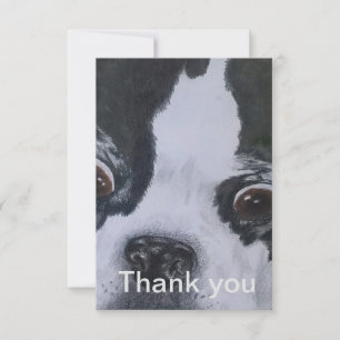 Boston Terrier Danksagungskarten Dankeskarte