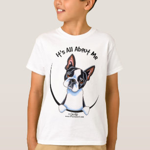 Boston Terrier, das ganz ungefähr ich sein ist T-Shirt
