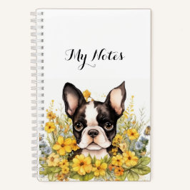 Boston Terrier Diary Shot Platten | Notizbuch