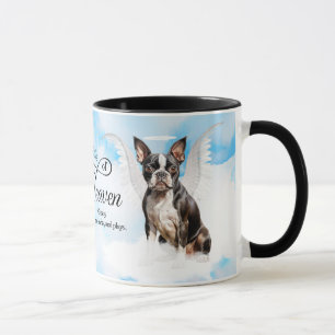Boston Terrier Dog Angel Custom Pet Memorial Tasse