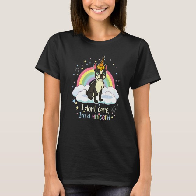 Boston Terrier Dog Breed 154 T-Shirt (Vorderseite)