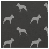 Boston Terrier Dog Breed Silhouetten Muster