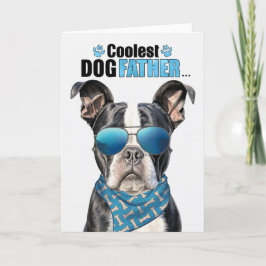 Boston Terrier Dog Cooler Vater Vatertag Feiertagskarte