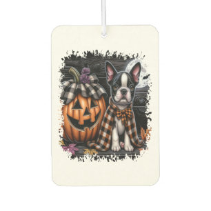 Boston Terrier Dog Halloween Autolufterfrischer