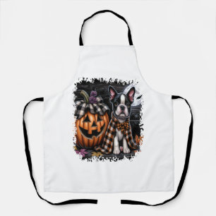 Boston Terrier Dog Halloween Schürze