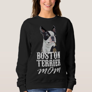 Boston Terrier Dog Mama Angepasst Scoop Sweatshirt
