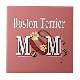 Boston Terrier Dog MAMA Fliese