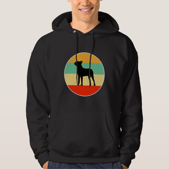 Boston Terrier Dog Mama Liebe R Hoodie (Vorderseite)