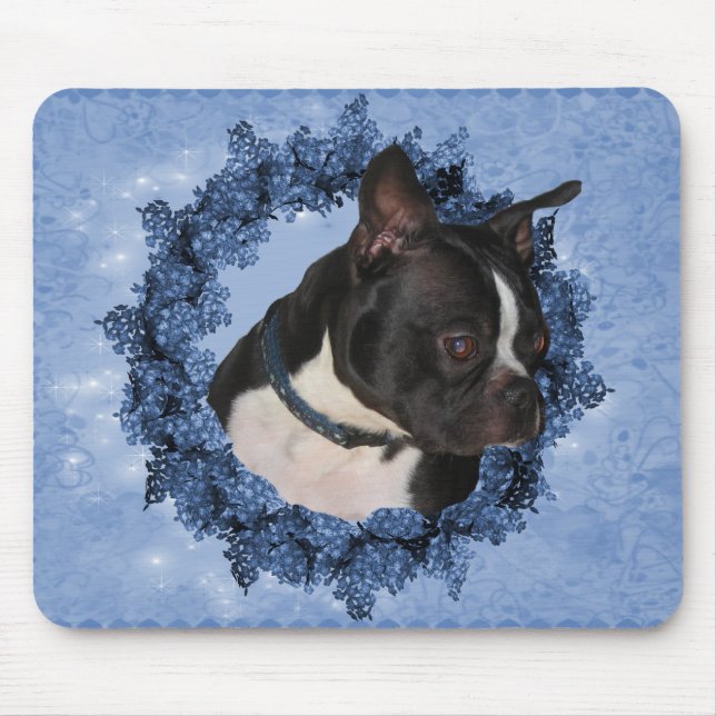 Boston Terrier Dog Mousepad (Vorne)