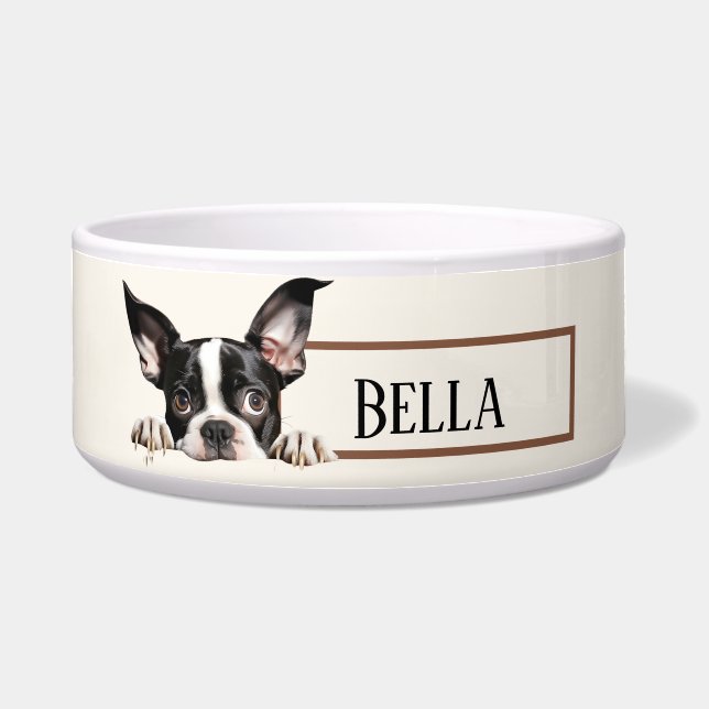 Boston Terrier Dog Napf (Vorderseite)