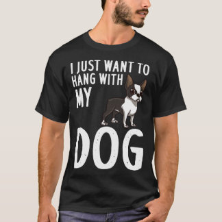 Boston Terrier Dog  Puppies Owner T-Shirt
