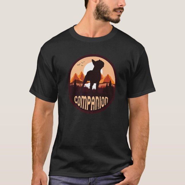 Boston Terrier Dog Retro 1 T-Shirt (Vorderseite)