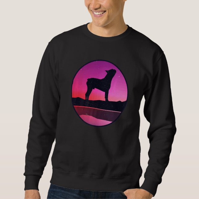 Boston Terrier Dog Retro 9 Sweatshirt (Vorderseite)