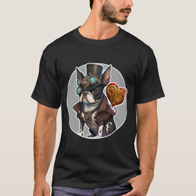 Boston Terrier Dog T - Shirt (Vorderseite)