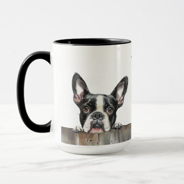 Boston Terrier Dog Tasse (Links)