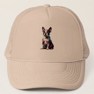 Boston Terrier Dog Truckerkappe