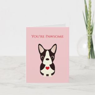 Boston Terrier, Dog Valentine, Valentinstag
