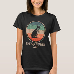 Boston Terrier Dog Vintag Boston Terrier Vater T-Shirt