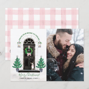 Boston Terrier Dog Weihnachtskarte Einladung