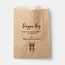 Boston Terrier Doggie Bag für Hochzeit, Gefälligke Geschenktütchen