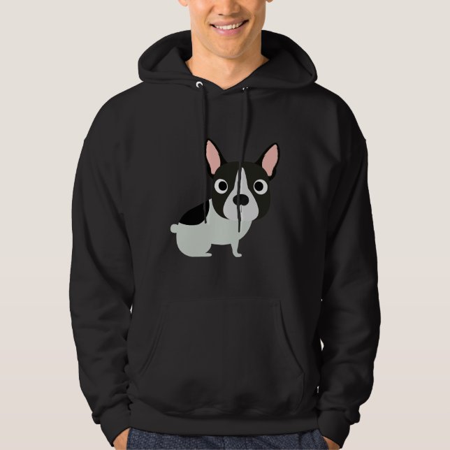 Boston Terrier Doppy Puppy Hoodie (Vorderseite)