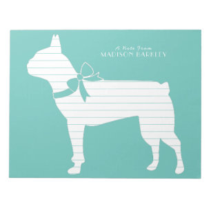 Boston Terrier Doppy Puppy Notizblock