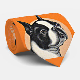 Boston-Terrier-Druck  Krawatte