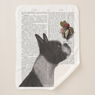 Boston Terrier Eiscreme Sherpadecke