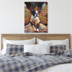 Boston Terrier Fairy Leinwanddruck