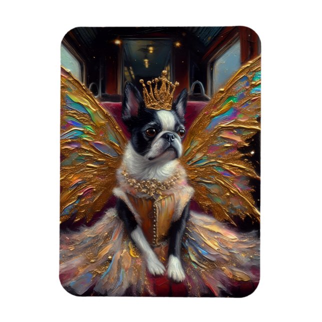Boston Terrier Fairy Magnet (Vertikal)