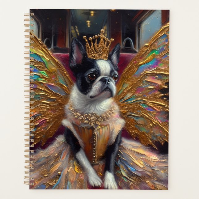 Boston Terrier Fairy Planer (Vorderseite)