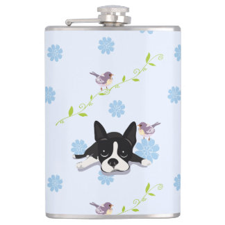 Boston Terrier Flachmann