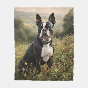 Boston Terrier Fleecedecke