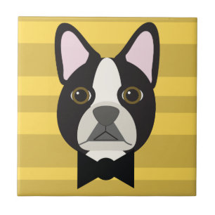 Boston Terrier Fliese