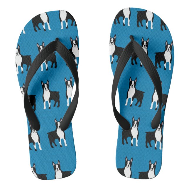Boston Terrier Flip Flops (Fußbett)