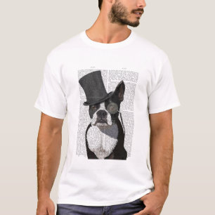 Boston Terrier, Formal Hound und Hat T-Shirt