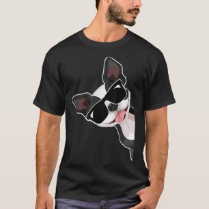 Boston Terrier Funny Bull Boston Dog mit Sunglas T-Shirt