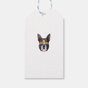 Boston Terrier Gay Pride Flag LGBT Regenbogen-Sonn Geschenkanhänger