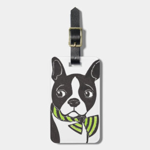 Boston Terrier Gepäckträger Gepäckanhänger
