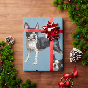 Boston Terrier Geschenkpapier