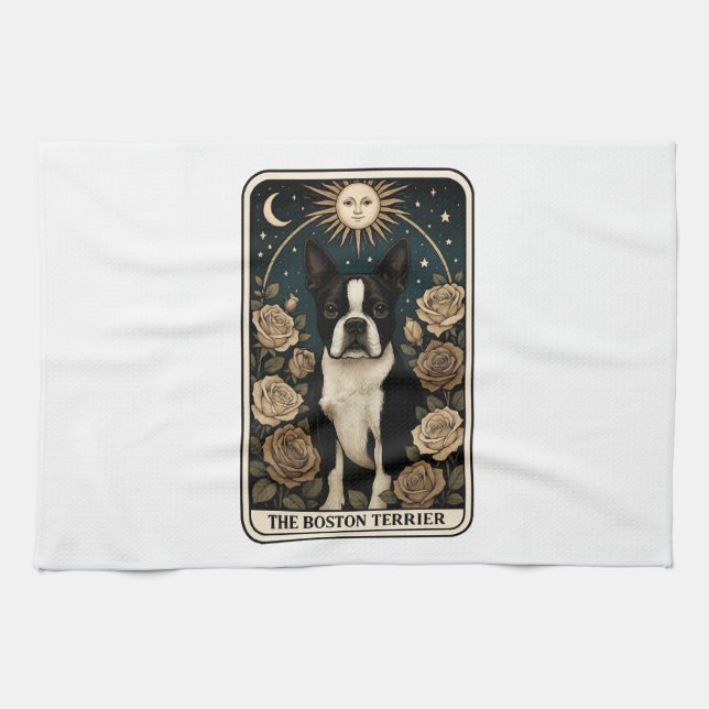 Boston Terrier Geschirrtuch (Horizontal)