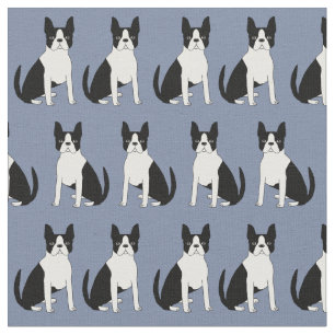 Boston Terrier Gewebe - niedlicher Boston Terrier  Stoff