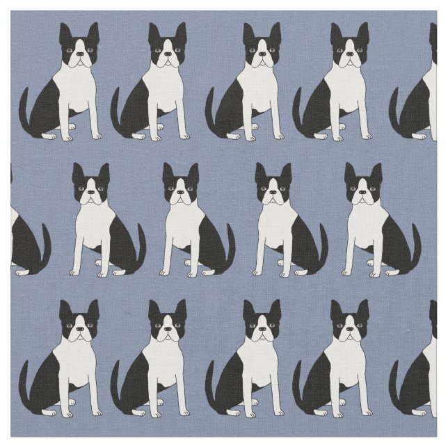 Boston Terrier Gewebe - niedlicher Boston Terrier  Stoff (Nahaufnahme)