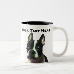 Boston-Terrier-Gewohnheits-Tasse Zweifarbige Tasse