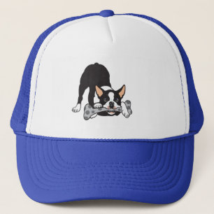 Boston Terrier. Glückliches Glück Truckerkappe