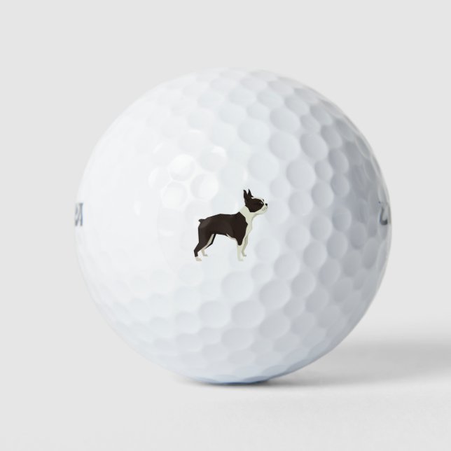 Boston Terrier Golfball (Vorderseite)