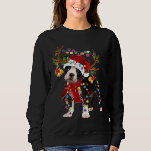 Boston Terrier Gorgeous Reindeer Light Wire Fox Te Sweatshirt