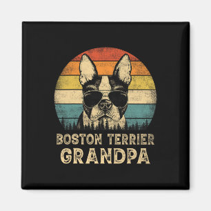 Boston Terrier Grandpa Dog Lovers Vatertag Magnet